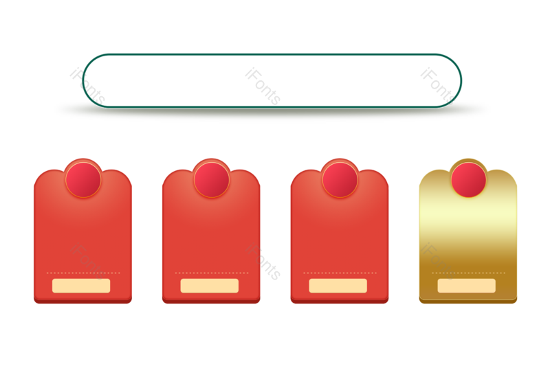 素材图片,简约元素,优惠券PNG,模板免抠素材